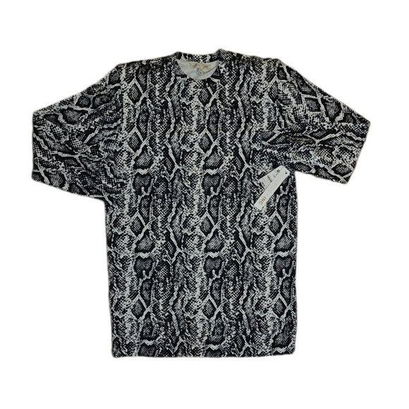 CULPOS x INC International Concepts Black and White Bodycon Sweater Dress, Sz L - Picture 2 of 6